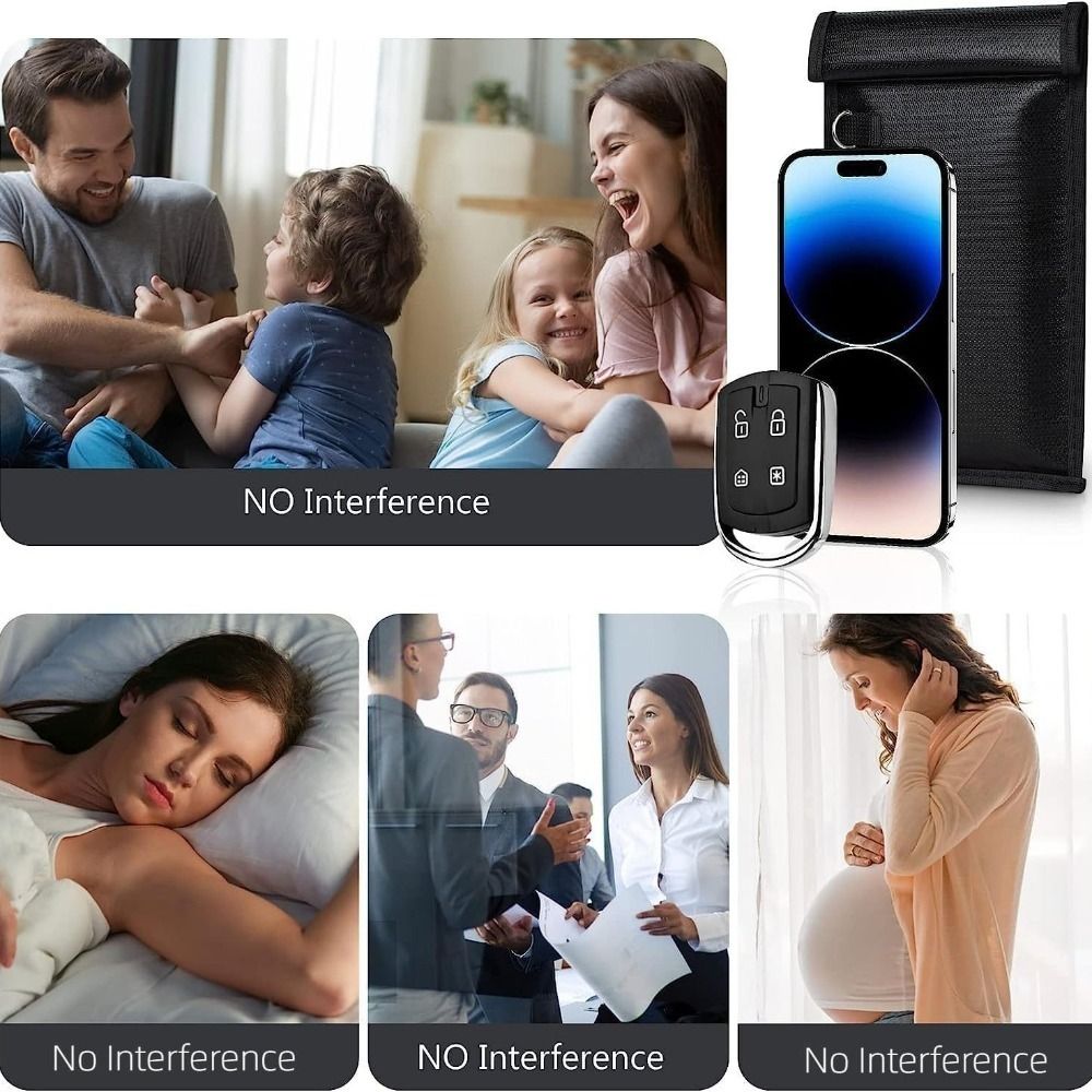 Emf Blocker Info Cover Signal Blocking Faraday Bag Anti-tracking Retardant ...