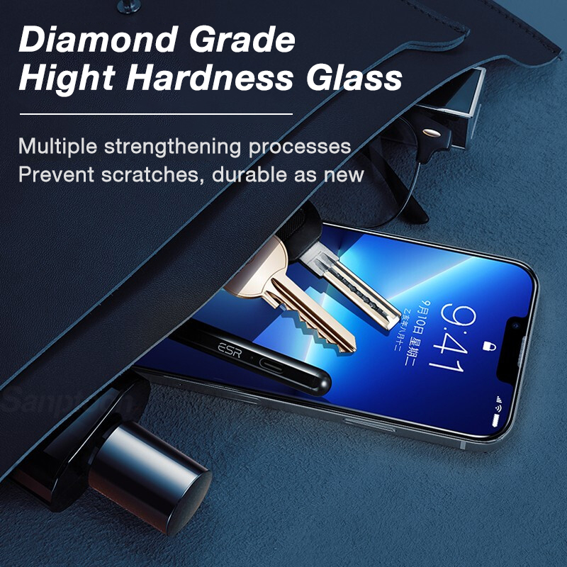 Sanptoch Đầy Đủ miếng bảo vệ màn hình Với Dễ Dàng Cài Đặt bộ công cụ cho iphone 15 14 13 12 11 Pro Max Cộng Với kính cường lực Cho iPhone X XS Max XR Privacy Greenray HD Bụi miếng dán film bảo vệ chống