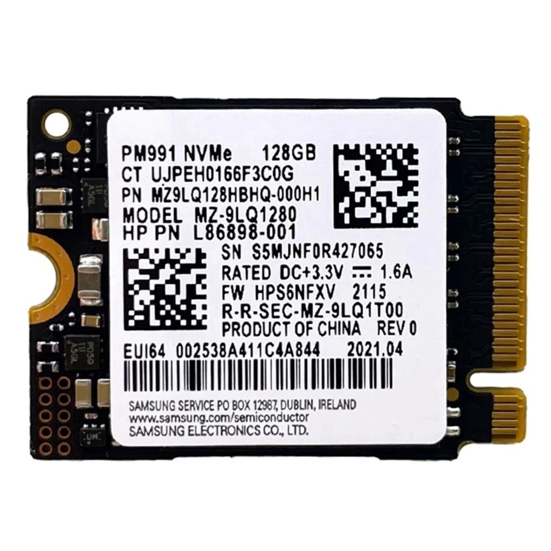 Samsung Ssd Pm991 Samsung Pm991 128gb 128GB NVMe (M-Key) 2280 PCIe