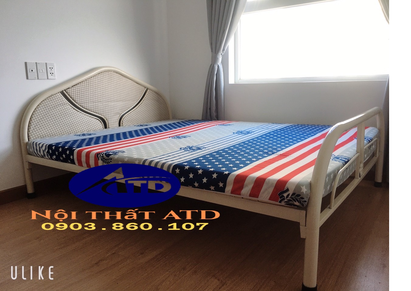 giường sắt gia đình phòng trọ giá rẻ 1m2x2m giao lắp ráp hcm