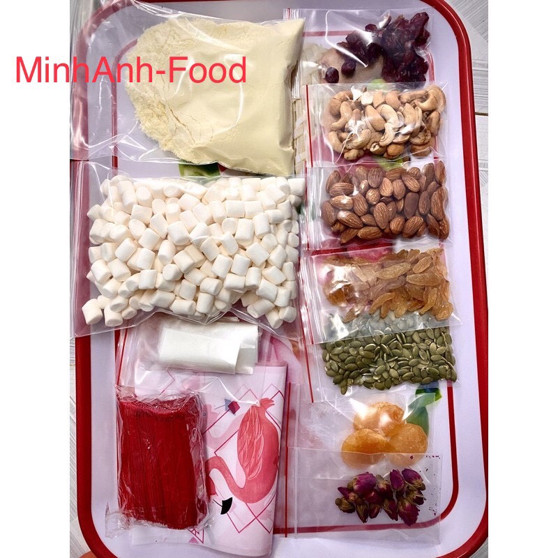 Set Nguyên Liệu Làm Kẹo Nougat(Kẹo Hạnh Phúc)