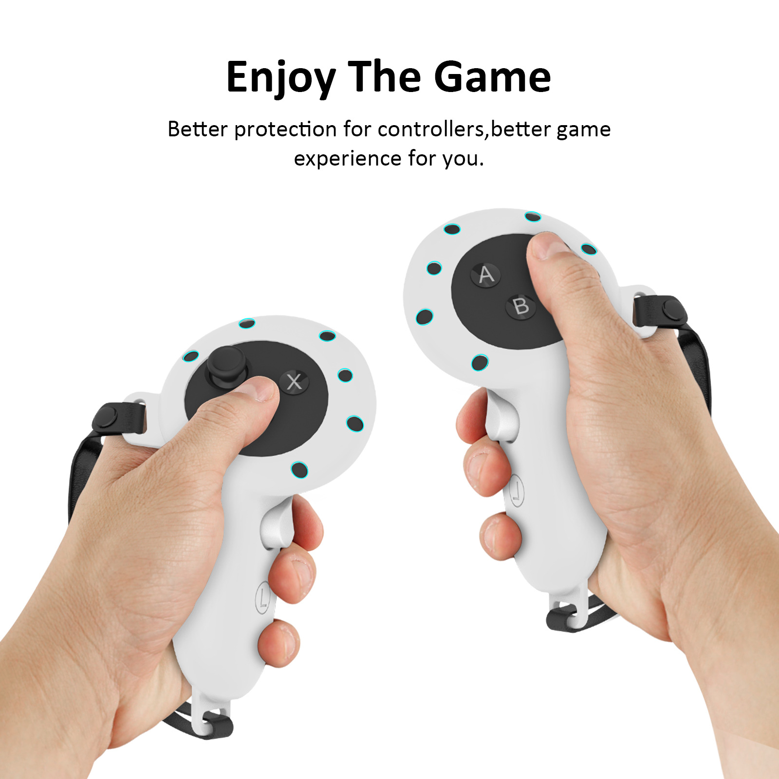 Silicone bảo vệ trường hợp cho Meta Quest 3 bọc tay cầm bảo vệ trường hợp
