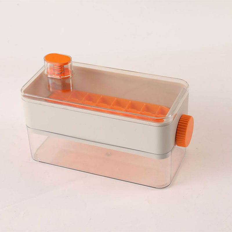 Double flip ice cube mold pressing ice cube household food grade ice maker silica gel ice box frozen ice block mold
