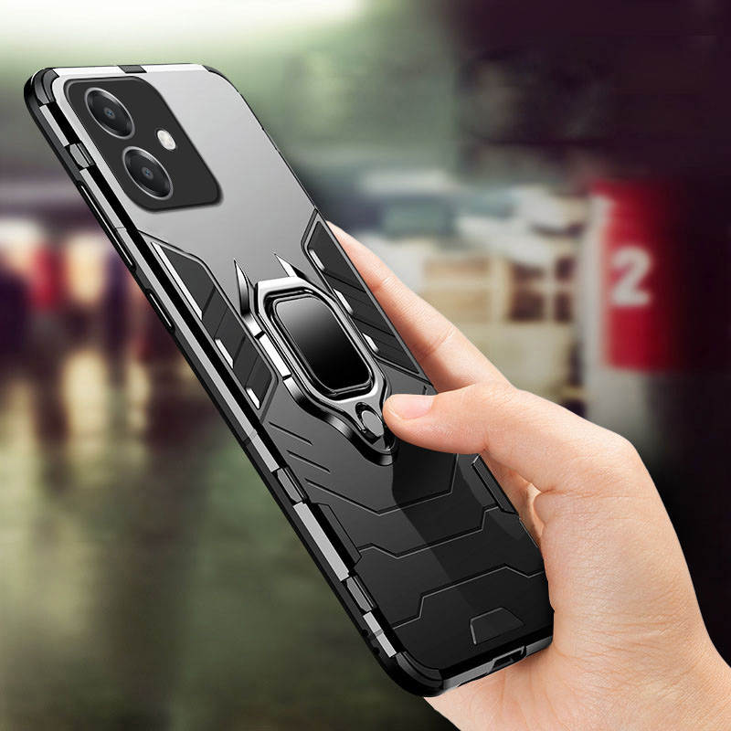 For OPPO A5i Case Shockproof Armor Stand with Holder Car adsorb Ring For OPPO A5i Back cover Phone Cases.