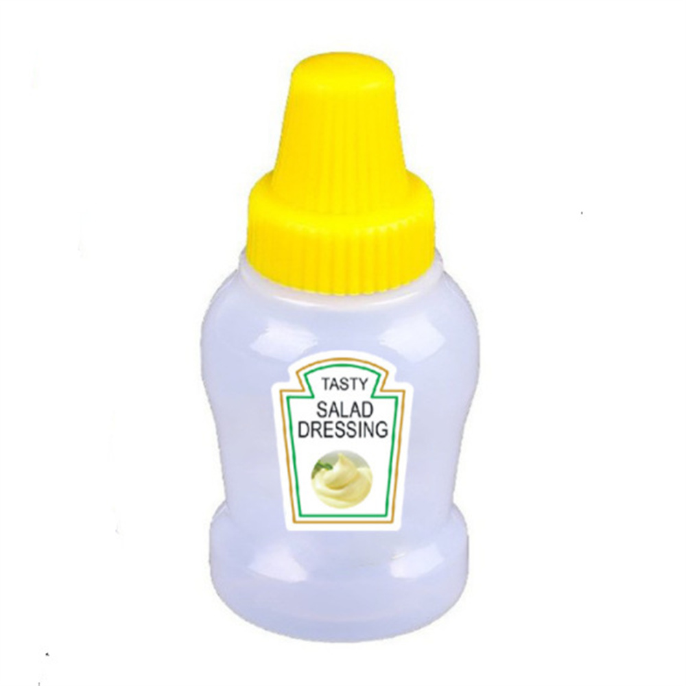 Sunday Alice Mini Condiment Squeeze Bottles Portable Small Sauce Salad