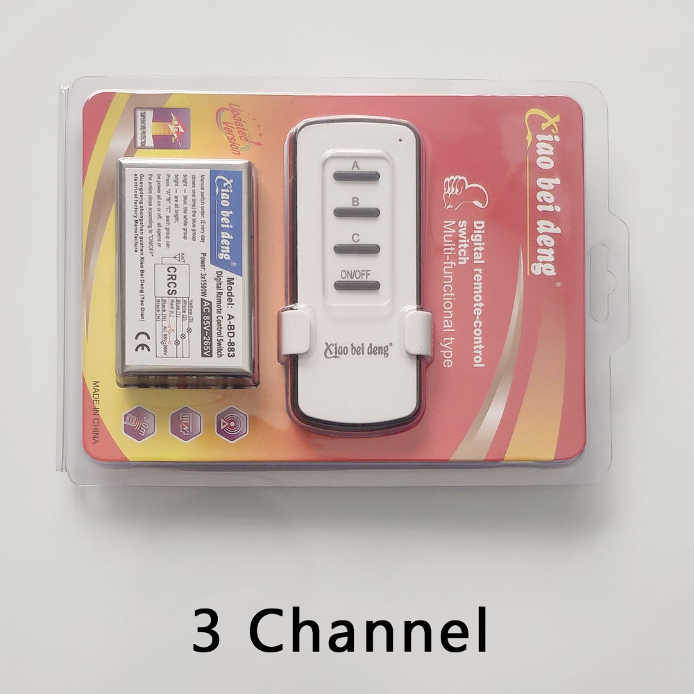 Wireless ON/OFF AC85-265V Lamp Remote Control Switch Receiver Transmitter 1 Channel 2 Channel 3 Channel 4 Channel Dropshipping Electrical Circuitry Parts00