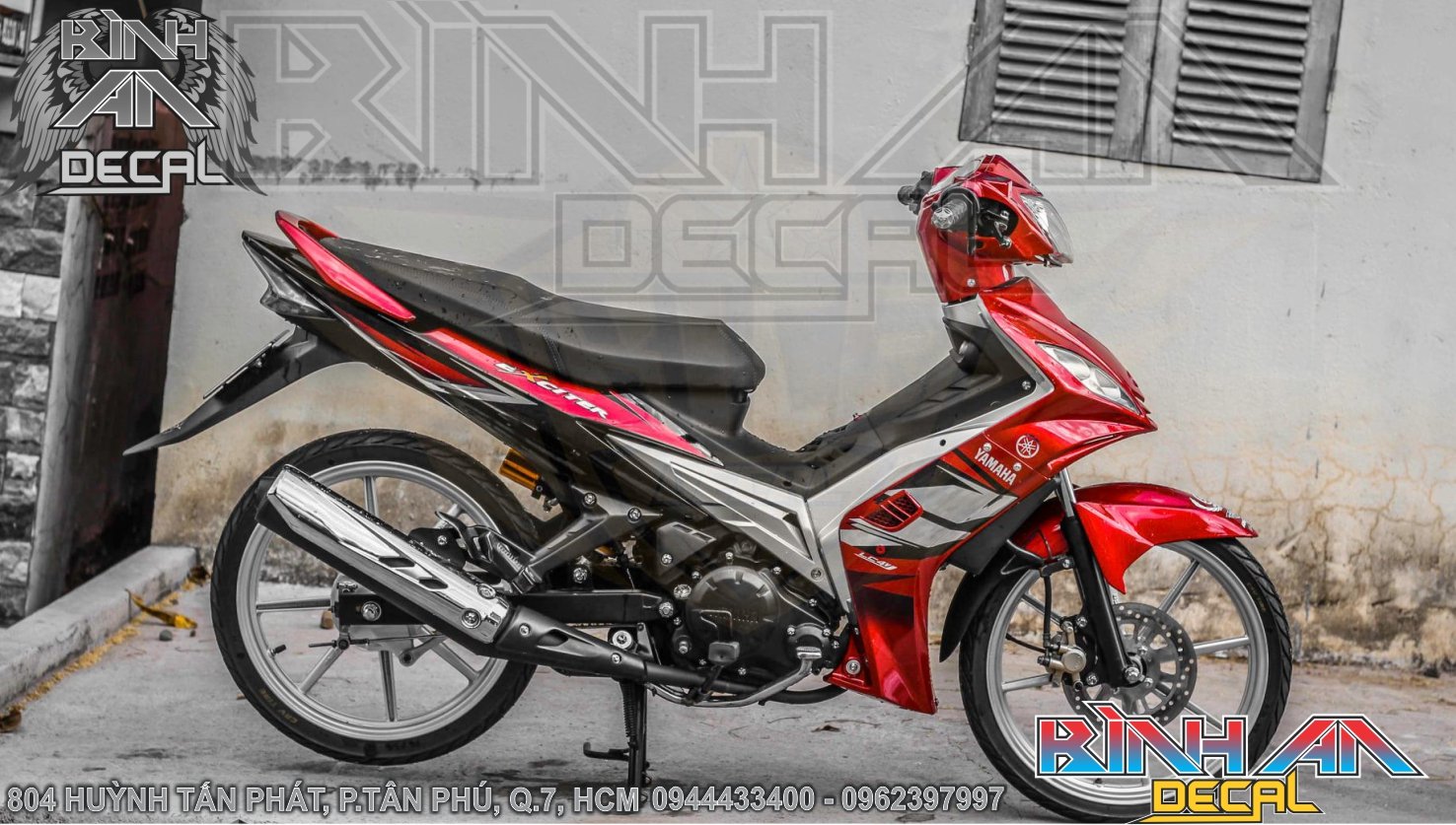 Tem rời exciter 2010 - đỏ đen