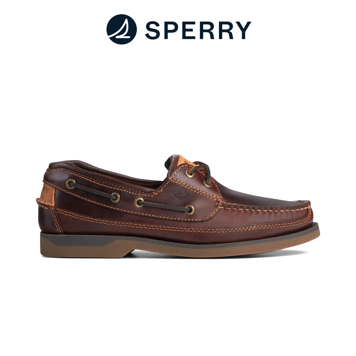 Sperry Men's Mako Canoe Moc 2-Eye Boat Shoes - Amaretto (0764027) |  Contains Pig Lining | Lazada Singapore