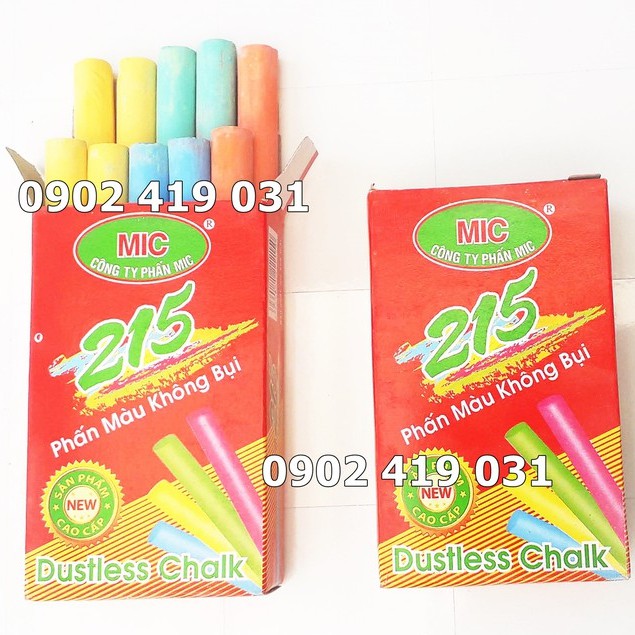 Phấn Màu Không Bụi MIC [ Phấn Viết Bảng ]