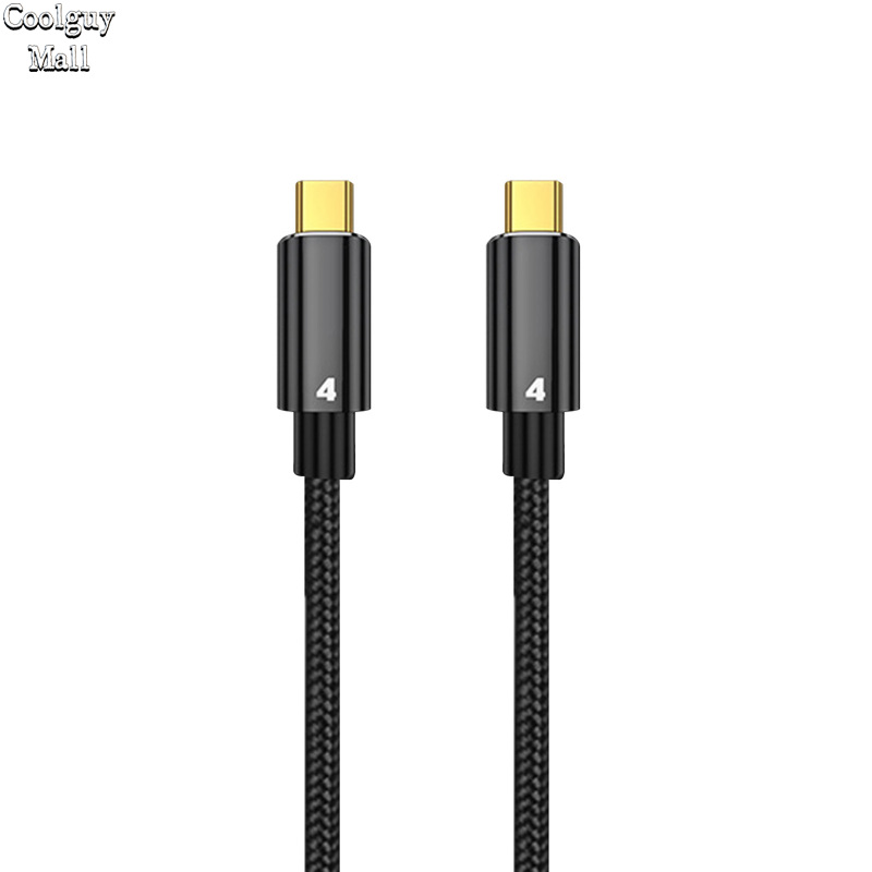 Thunderbolt 4 Dual Type C Data Line 40gbps Usb C Cable Pd 100w 5a/20v 8k Hd Usb-c Data Transfer For Macbook Thunderbolt4 Cable