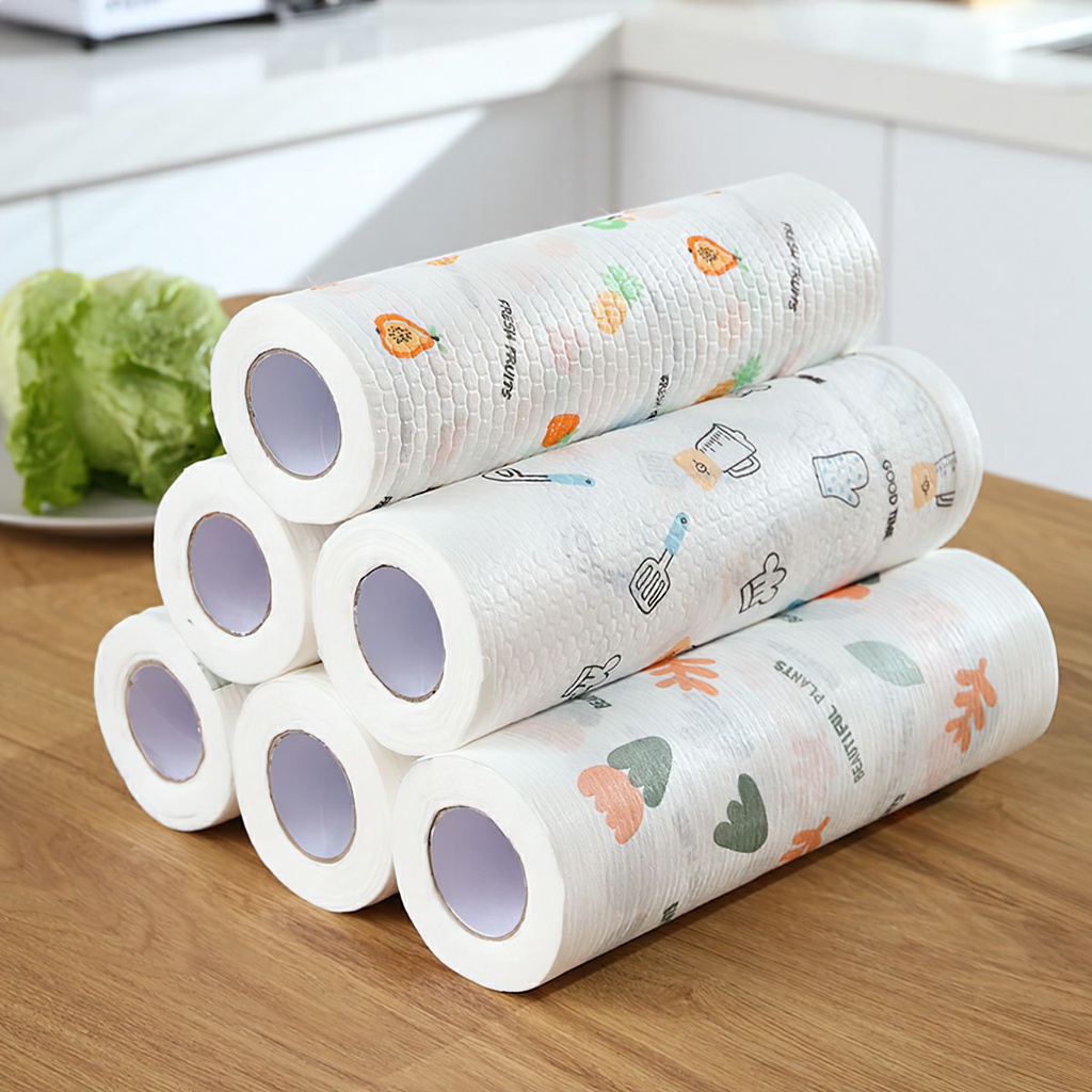 Khăn giấy vải lau đa năng, lau bếp, lau chén bát - có thể tái sử dụng - siêu thấm hút