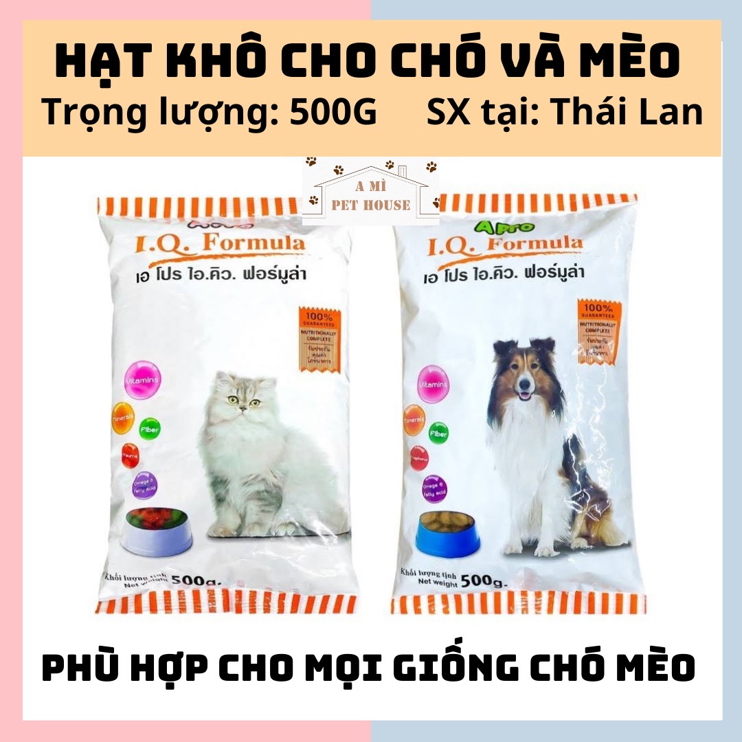 Thức ăn hạt Apro IQ Formula 500g cho chó mèo - Hạt Khô Chó Mèo (Thái Lan) thumbnail