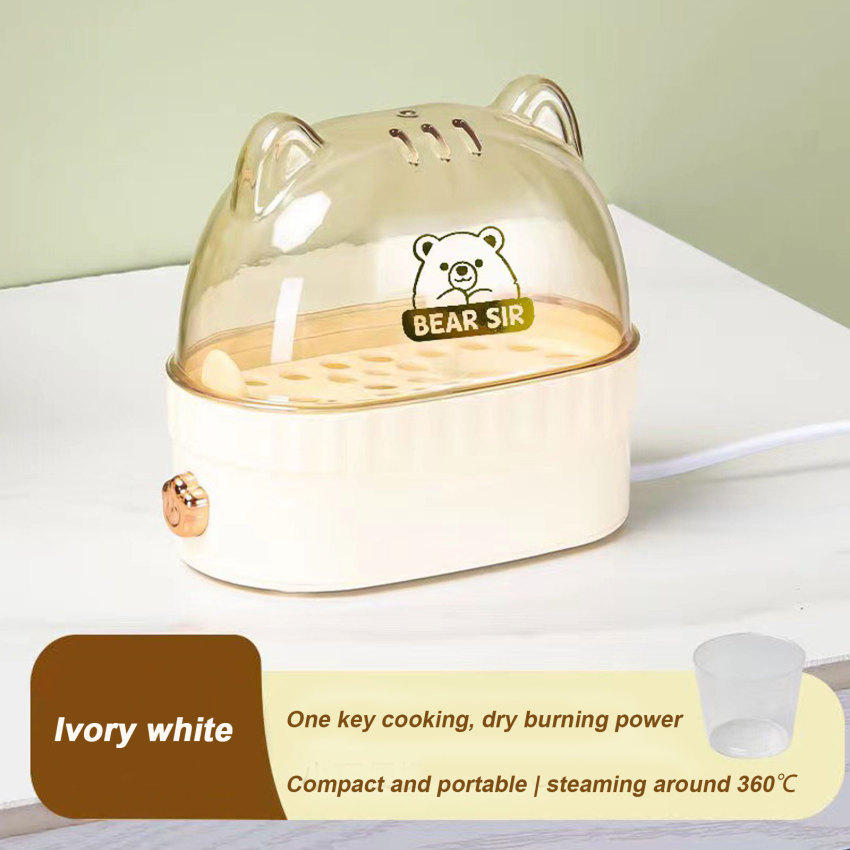 120W 220V Electric Egg Boiler Poacher Automatic Power Off Mini Breakfast Machine Egg Cookers 2 Eggs Portable Food Steamer