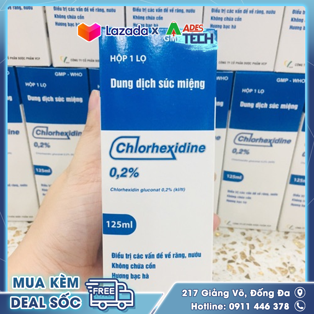 Dung dịch súc miệng CHLORHEXIDINE 0.2%
