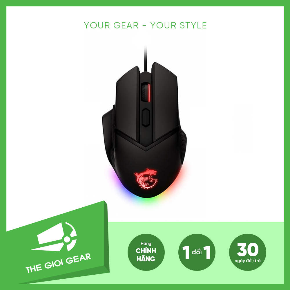 Chuột chơi game máy tính có dây - msi gaming clutch gm20 elite