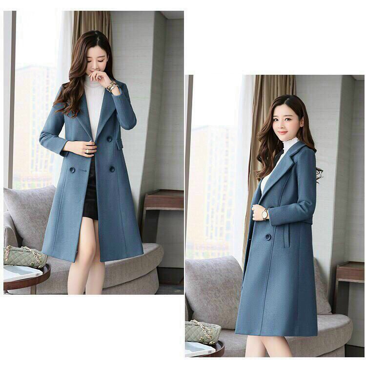 [HCM]Áo khoác dạ phom dài cổ vét X-MEN1688 - XMB4470