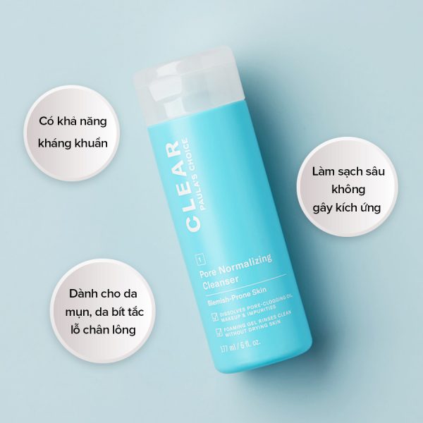 Sữa Rửa Mặt Cho Da Mụn Paula's Choice Clear Pore Normalizing Cleanser