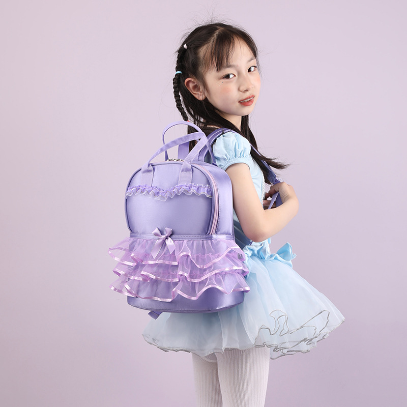 Esspreso Female princess dress shoulder dance backpack High capacity Lightweight spine-protecting and weight-reducing backpack