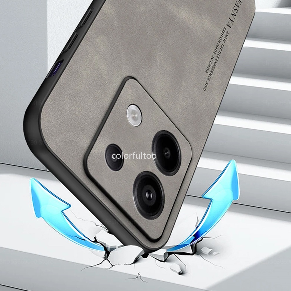 Da thuộc da cừu vỏ điện thoại Cho Redmi Note 13 Pro Cộng Với 13Pro + Note13 Note13Pro 5G bề mặt lì Trường Hợp nhựa TPU mềm Silicone Vỏ bảo vệ Cover Quay Lại