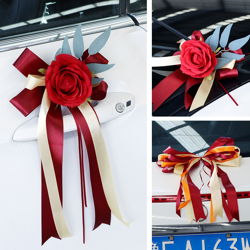 Creative%20Wedding%20Car%20Decoration%20Door%20Handles%20Rearview%20Mirror%20Decorate%20Flower%20Accessories%20Simulated%20Rose%20Wedding%20Car%20Decoration%20-%20Image%202