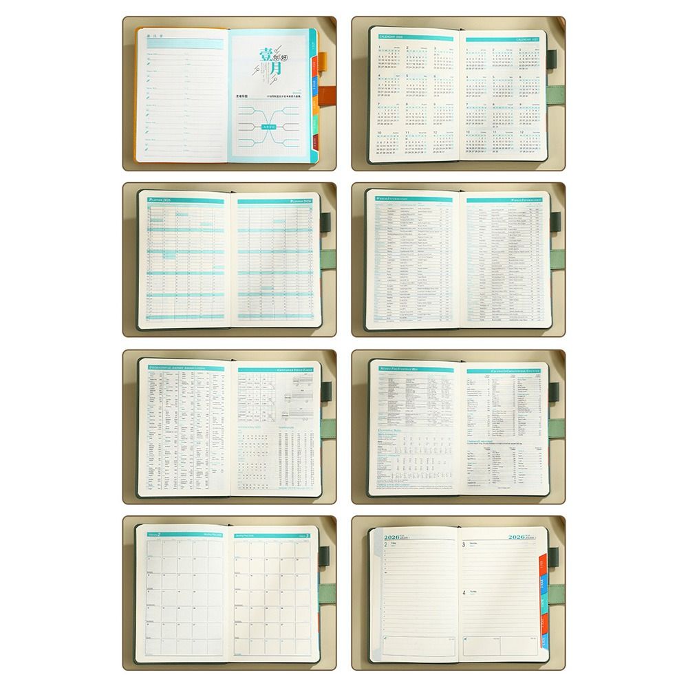 Diary Notepad English 2026 Schedule Planner Notepad Wear-resistant ...