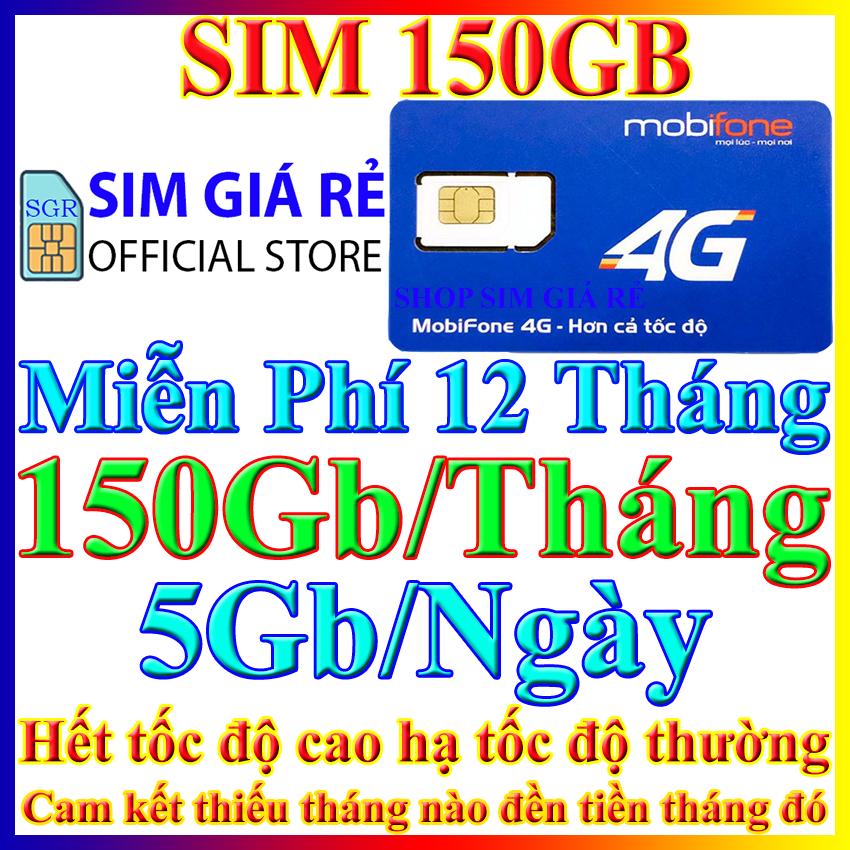 Sim 4G Mobifone trọn gói không nạp tiền MDT135A- Sim 4G Mobi thumbnail