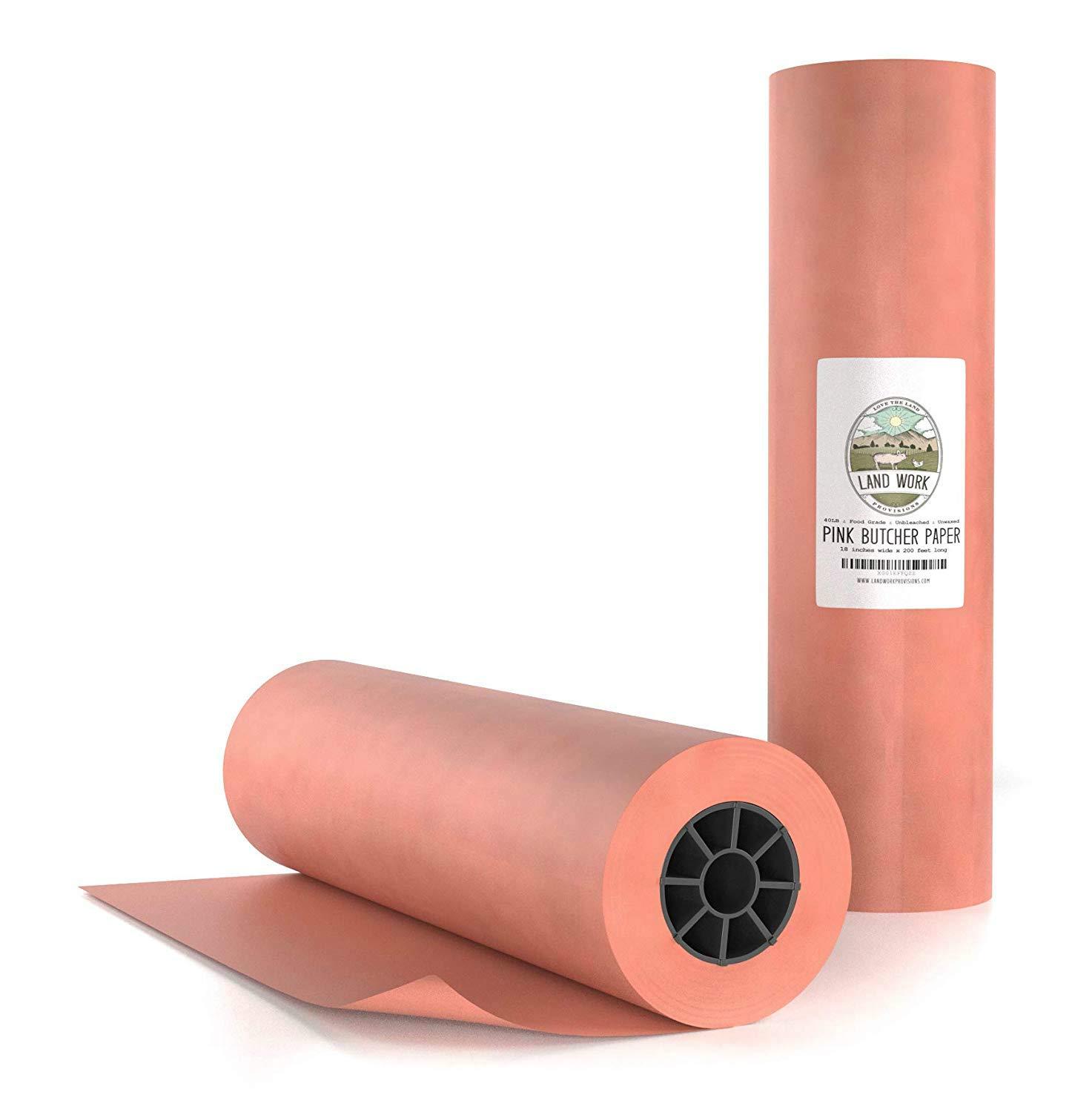 Pink Butcher Paper for Smoking Meat - Peach Butcher Paper Roll 18 by 200  Feet