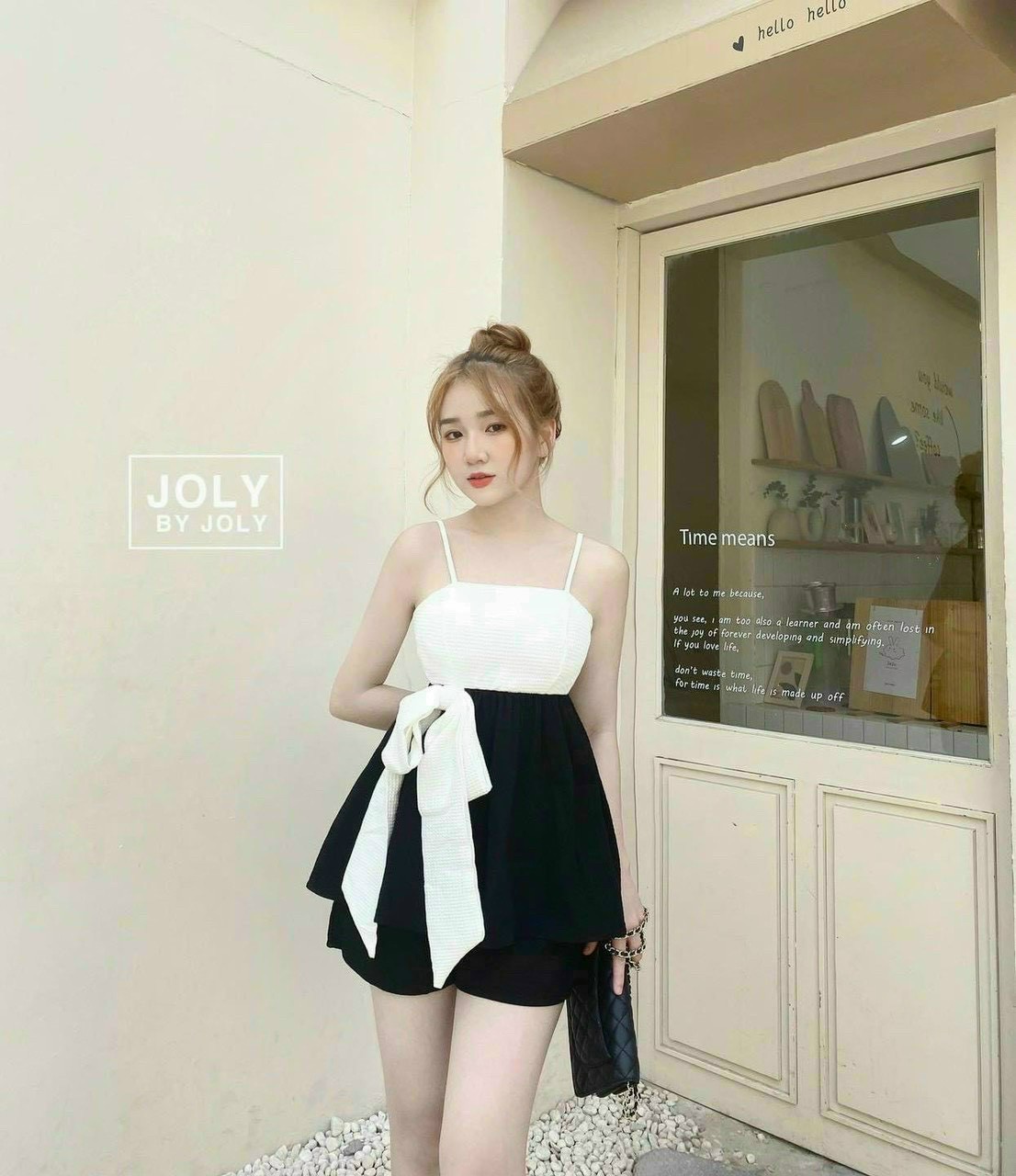 Set Đồ Bộ 2 Dây Cột Nơ Xinh Xắn