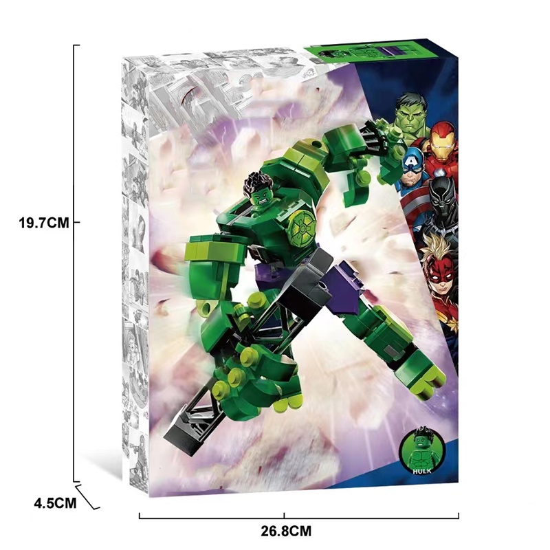 利mô hình lắp ráp lego 76241 avengers marvel hulk
