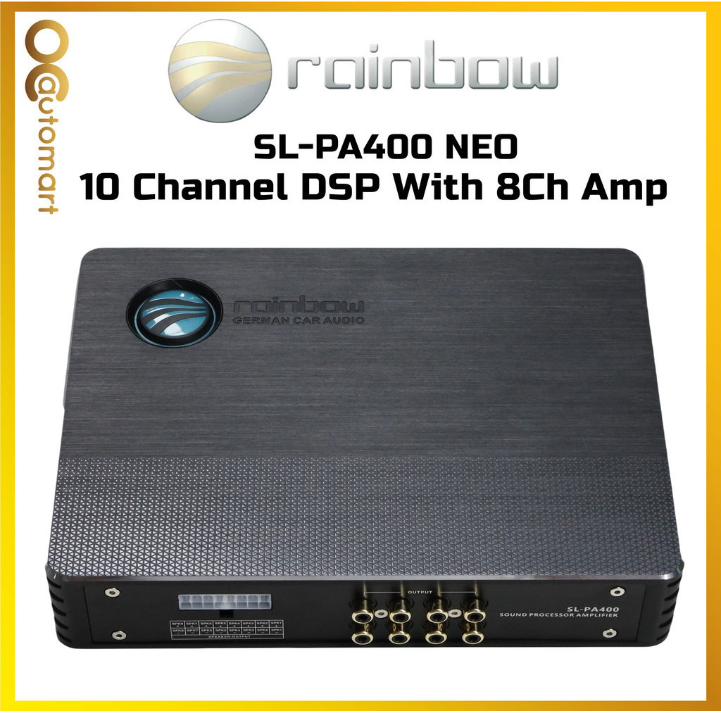 Rainbow Audio 10 Channel DSP With 8 Channel Amplifier Car DSP SL