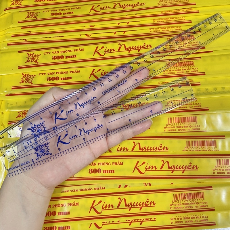 Thước kẻ Kim Nguyên 30cm, 20cm chuẩn