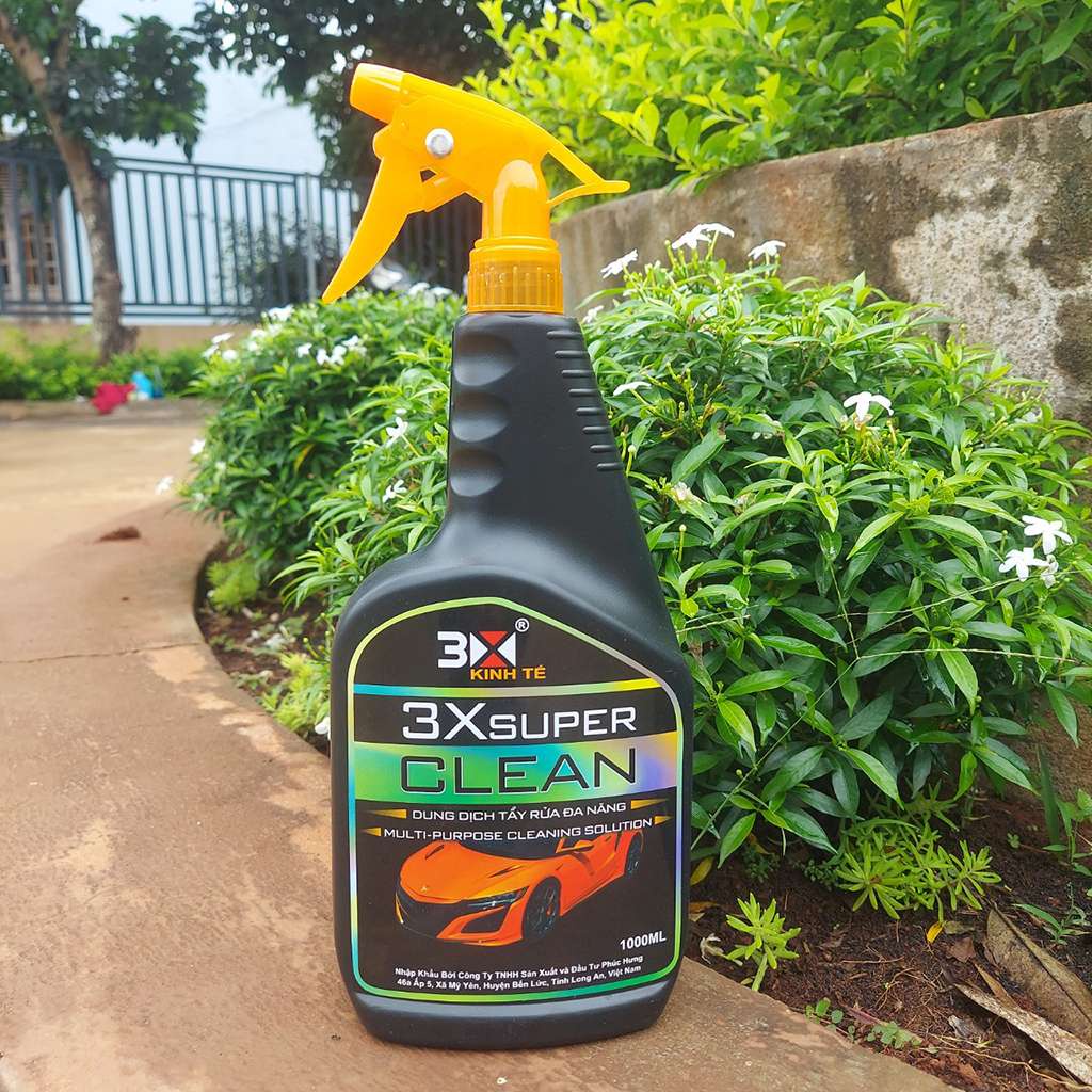 DUNG DỊCH RỬA XE TẨY DẦU MỠ 3X SUPER CLEAN 1000ML