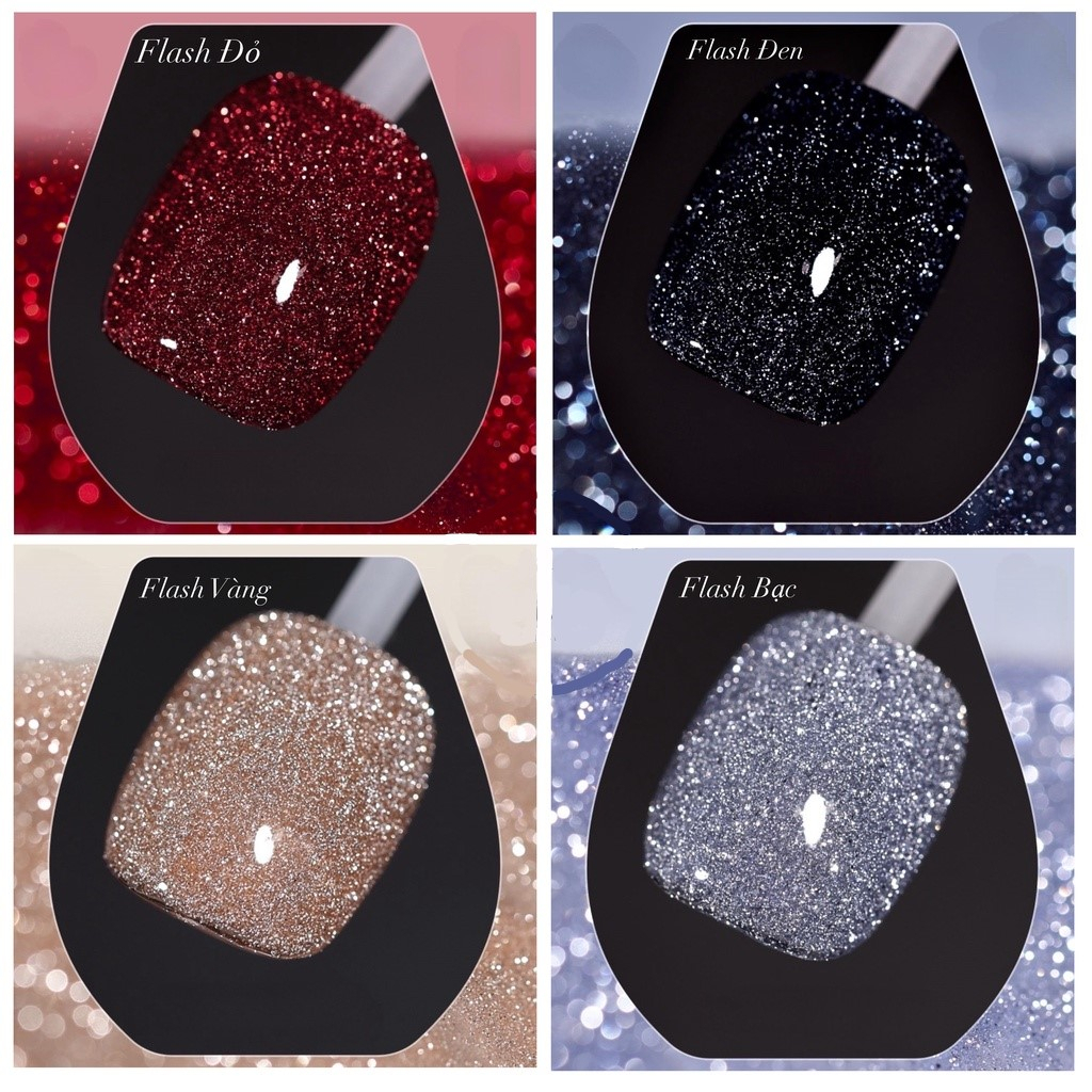 Sơn nhũ flash Milan 4 màu cơ bản (lẻ chai)