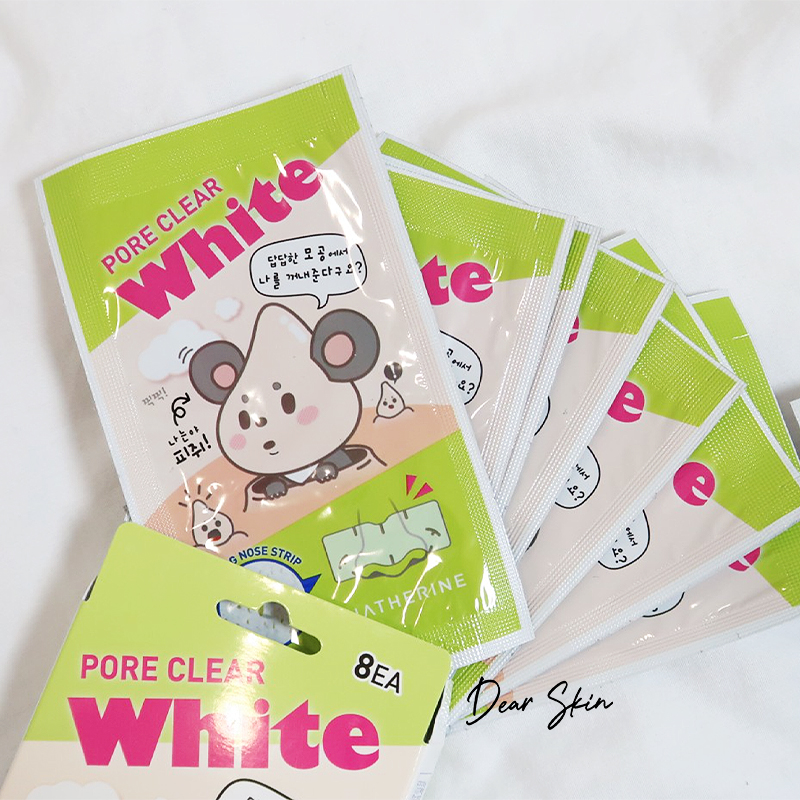 1 MIẾNG _HATHERINE PORE CLEAR NOSE PACK_MIẾNG DÁN LỘT MỤN MŨI