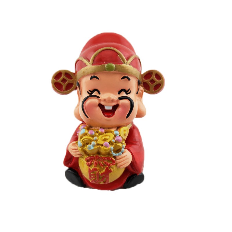 Bộ 5 ông tượng thần tài -trang trí ô tô nhà cửa-mang lại may mắn