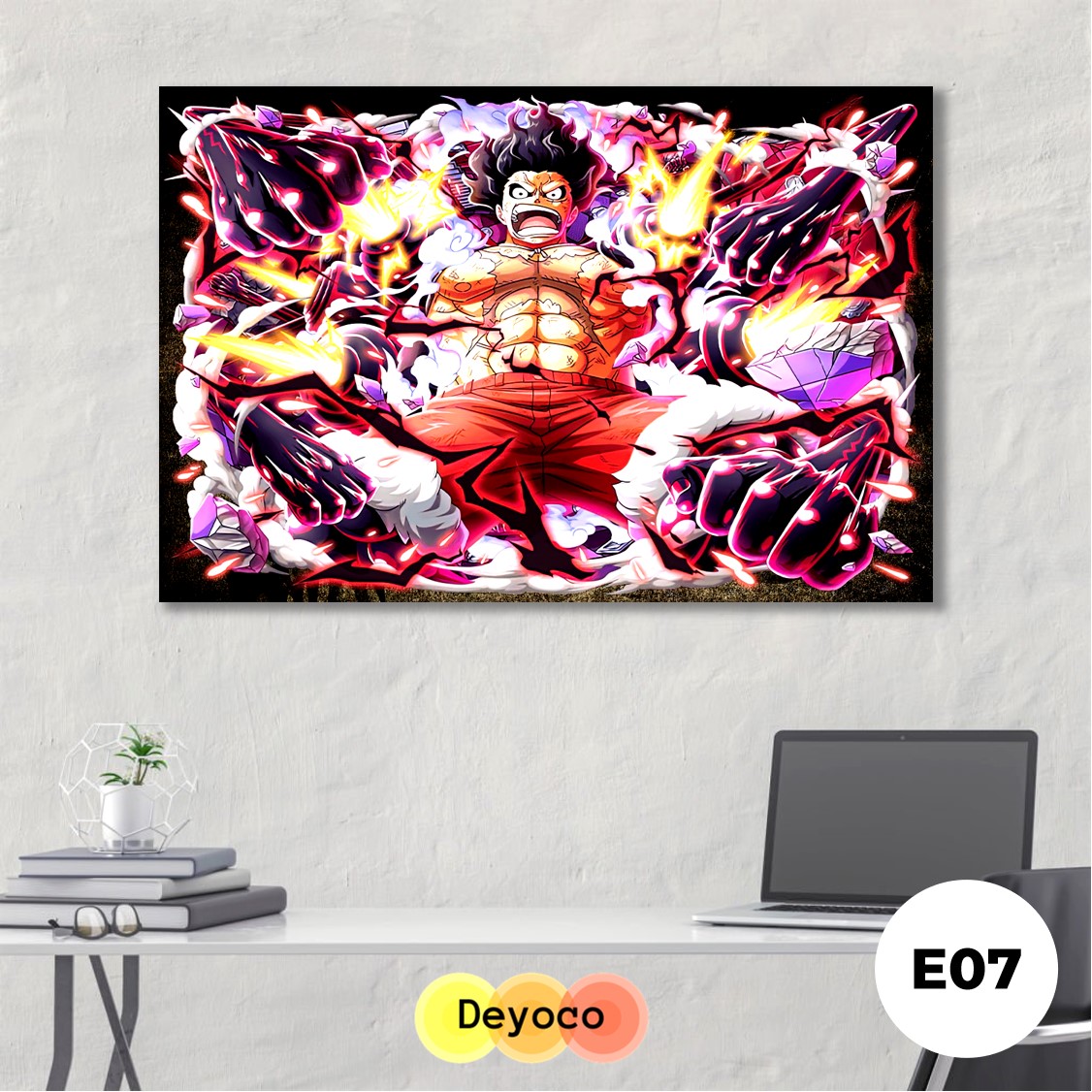 Tranh dán tường one piece 3D