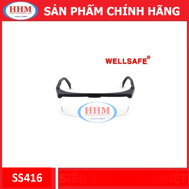 Kính bảo hộ Wellsafe SS416 màu trắng