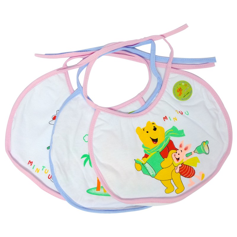 Yếm Ăn Cotton cho bé Yêu Cột Dây