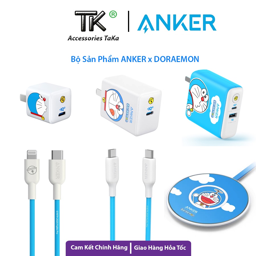 Bộ 6 món sản phẩm Anker Doraemon