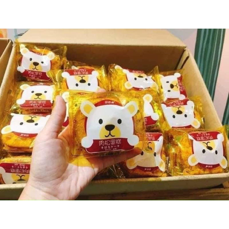 Bánh Ruốc Gấu Siêu Ngon 1 thùng 30 gói date mới