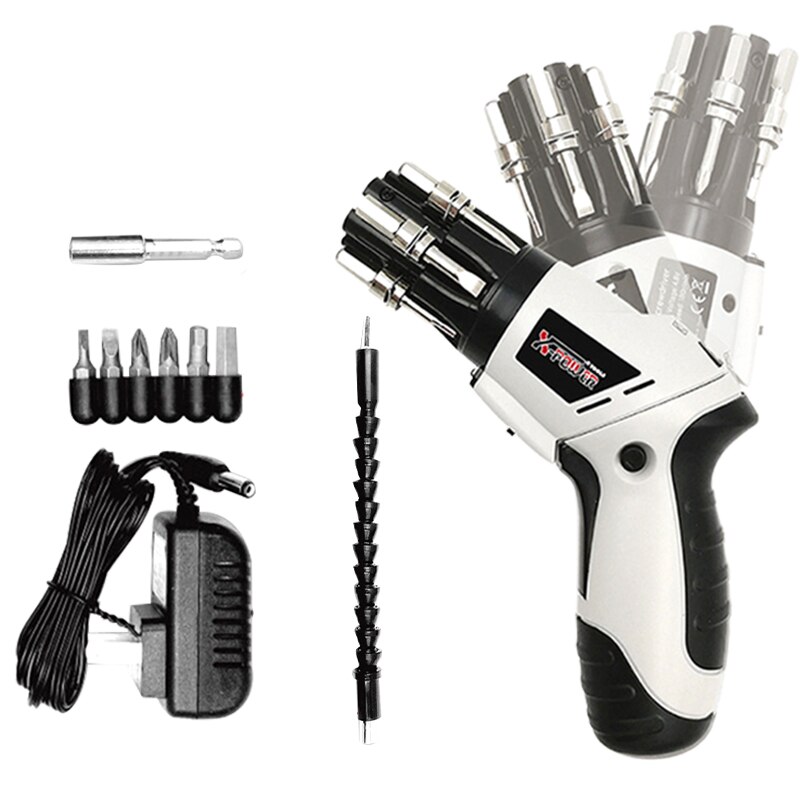 4.8V Mini Cordless Electric Screwdriver Set Multirole 6 In 1 Electric