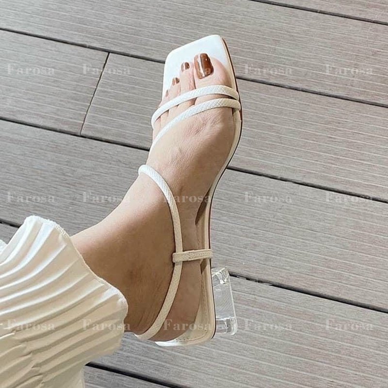 Dép sandal nữ dây chéo gót pha lê 3p hàng đẹp