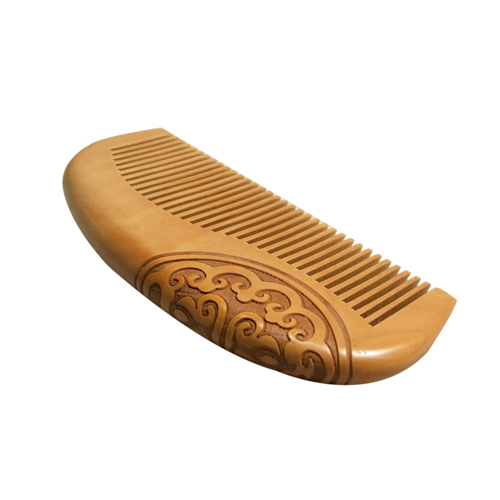 blackhorse Care Anti-static Peach Comb Massage Wooden Head Wood Hair Natural Close Teeth