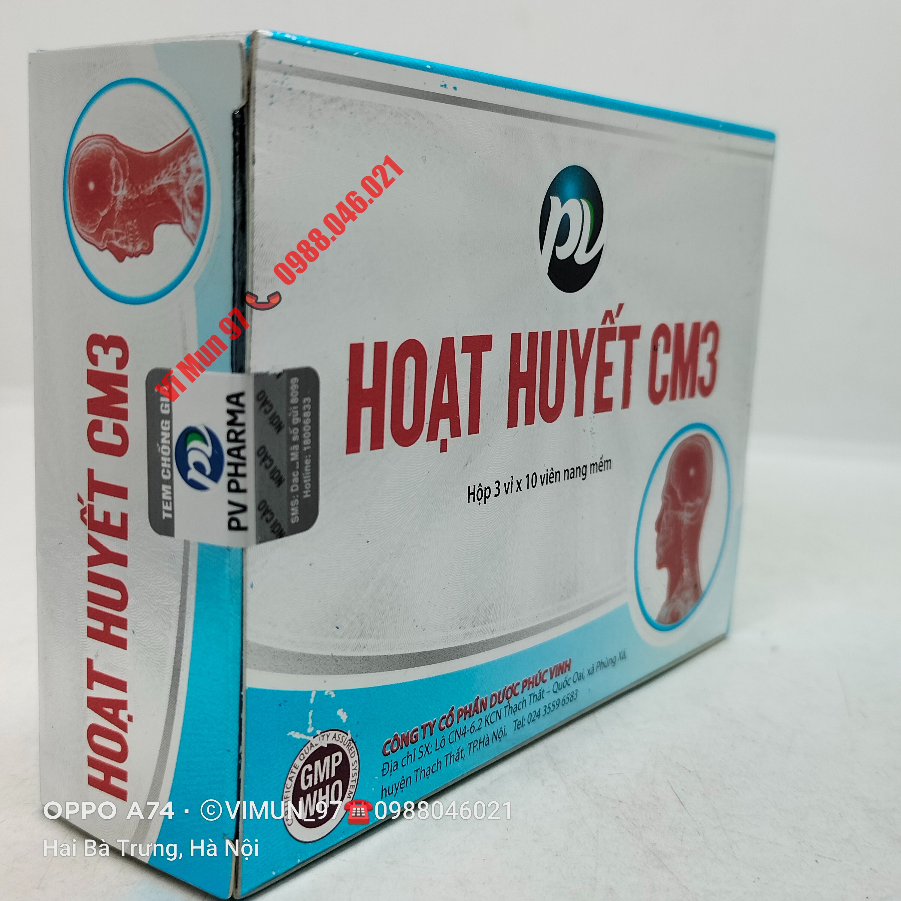 Hoạt huyết CM3 hộp 30 viên