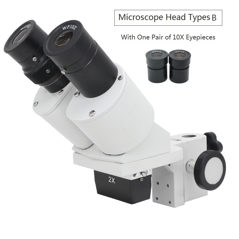 Microscope Binocular Head for Stereo Microscopes with 10X Wide Field of