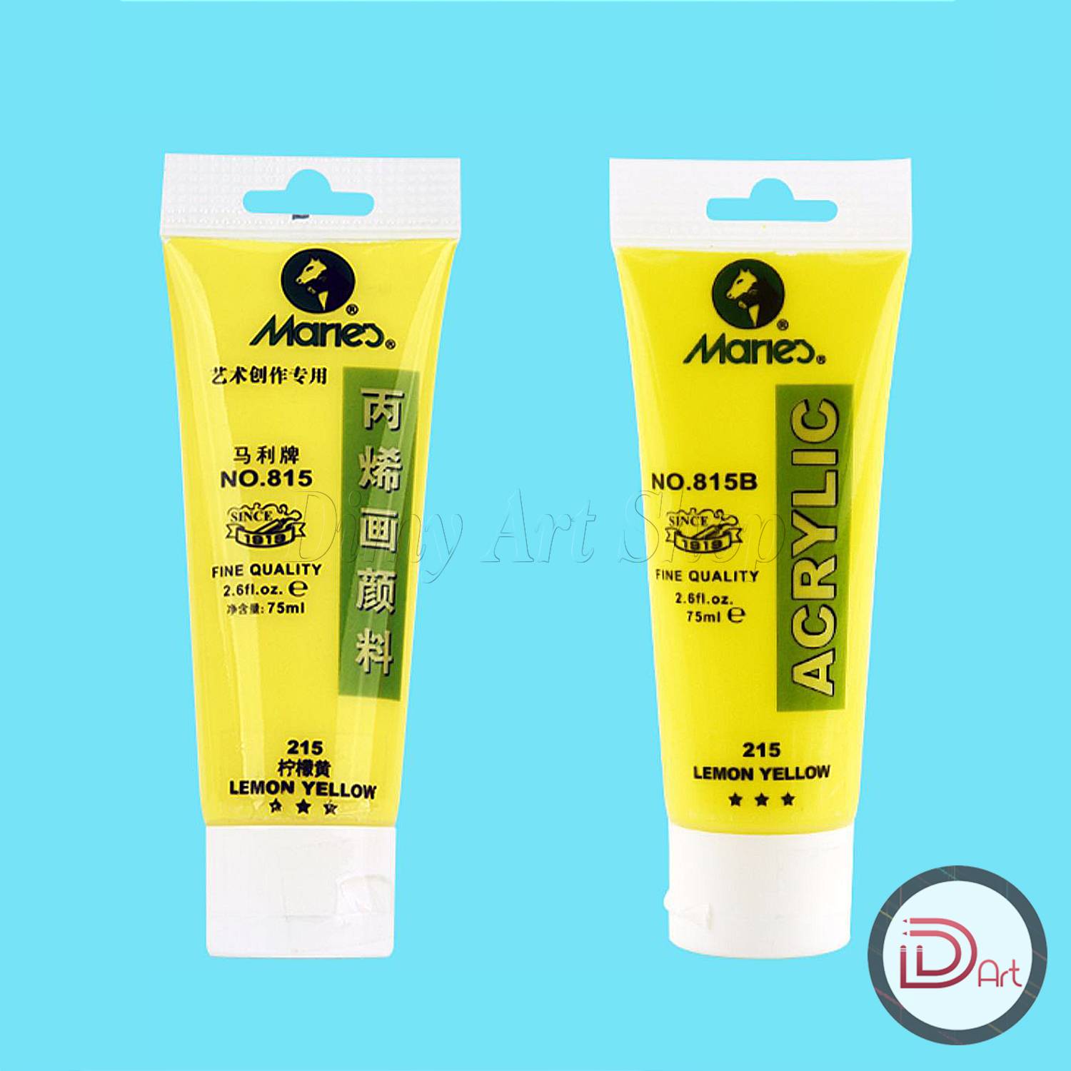 [Dimy Shop] Màu vẽ áo, nón 3D Acrylic MARIE'S cao cấp, tuýp 75ml
