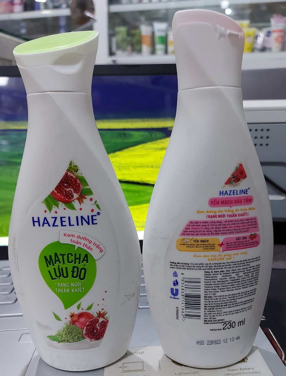 sữa dưỡng thể hazaline