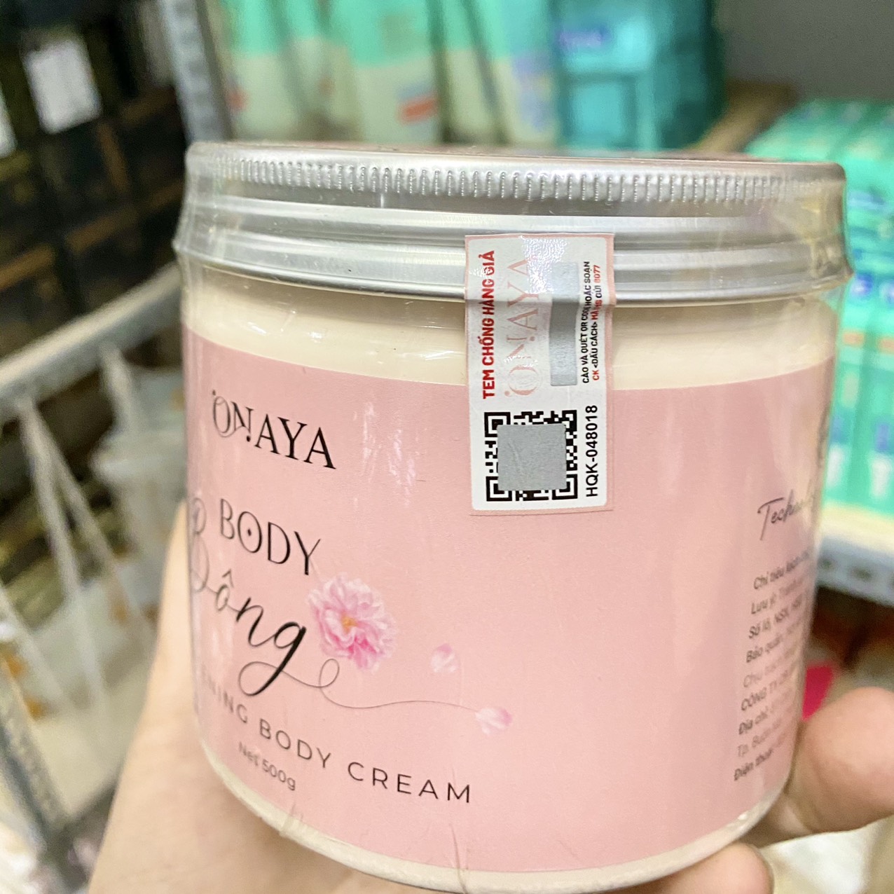 Kem body Bông trắng da dưỡng ẩm 250gr (TẶNG KÉM MUỖNG)