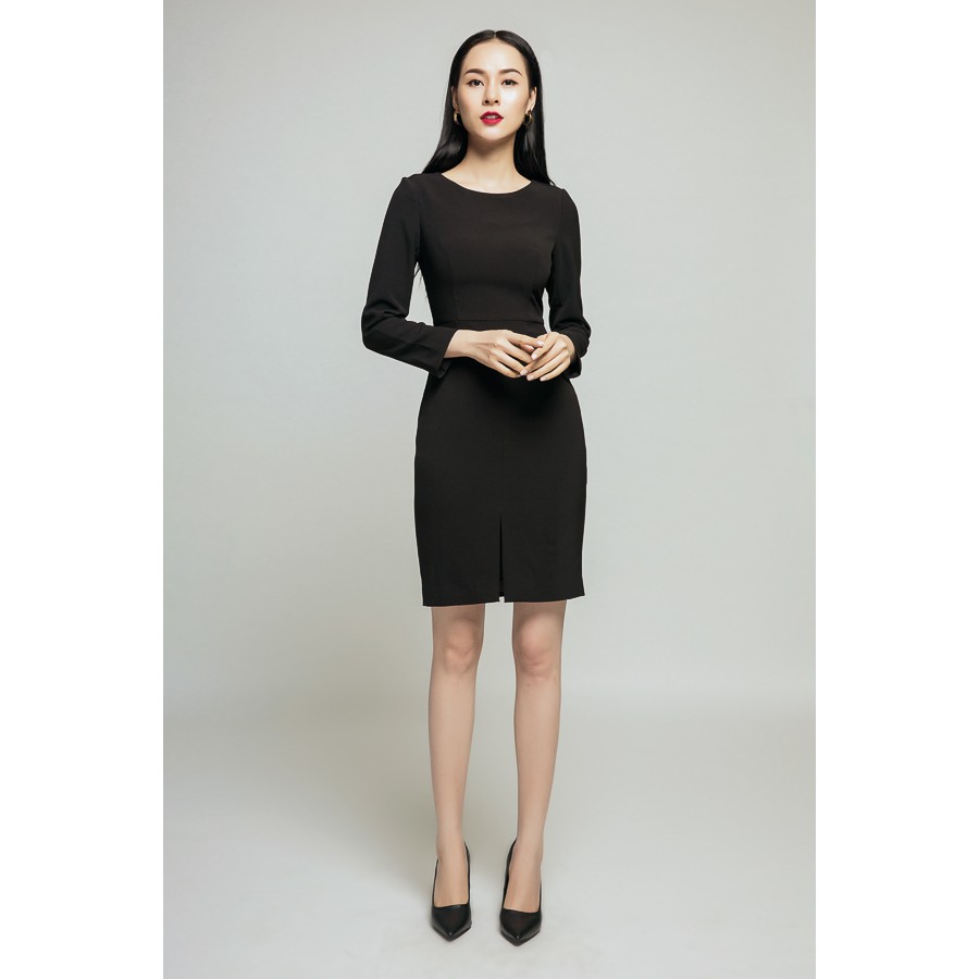 [CHỈ 14.8 - VOUCHER 15% ĐƠN 499K] Đầm dài tay 2 lớp thiết kế IVY moda MS 49M2625