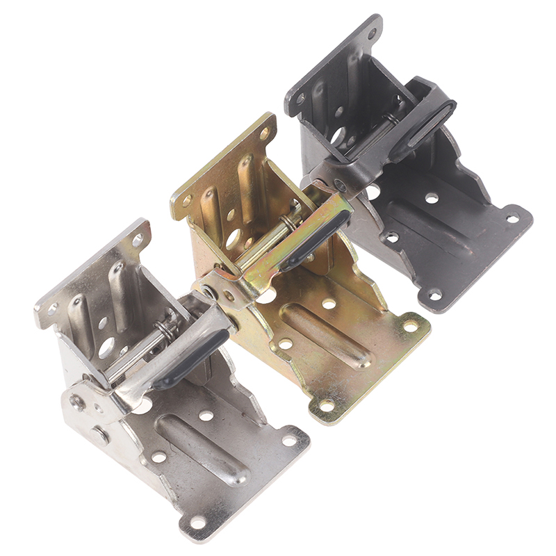 90 Degree Self-Locking Folding Hinge Table Legs Chair Extension Fold Feet Hinge.